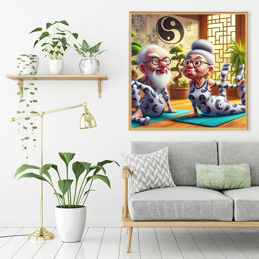Momoart Old People Diamond Mos - Photo Mosaic Print ulasan dan harga