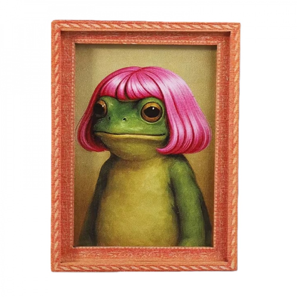 Funny and quirky printed refri - Engraved Wood Frame ulasan dan harga