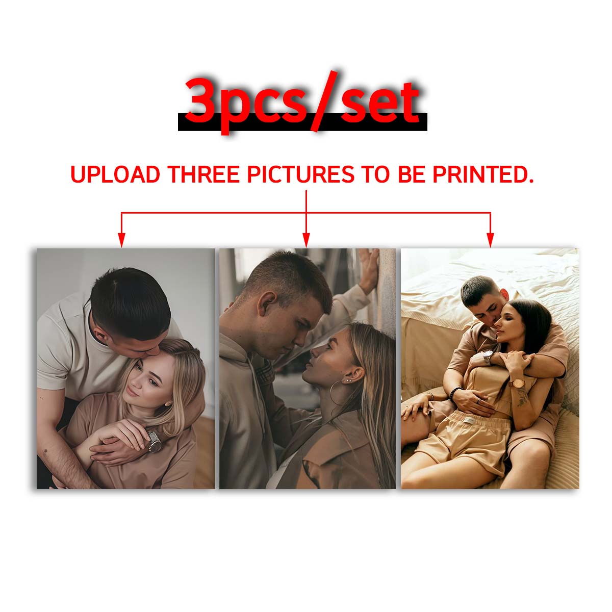 Triptych - 2D custom photo woo - Engraved Wood Frame ulasan dan harga