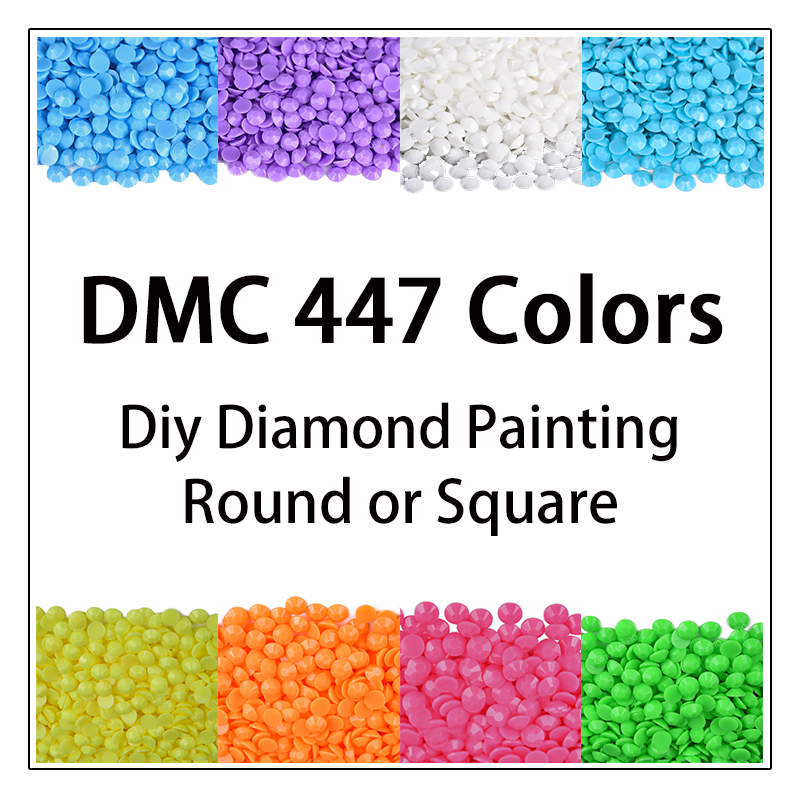 DMC 447 Colors 5D Diy Diamond  - Photo Mosaic Print ulasan dan harga