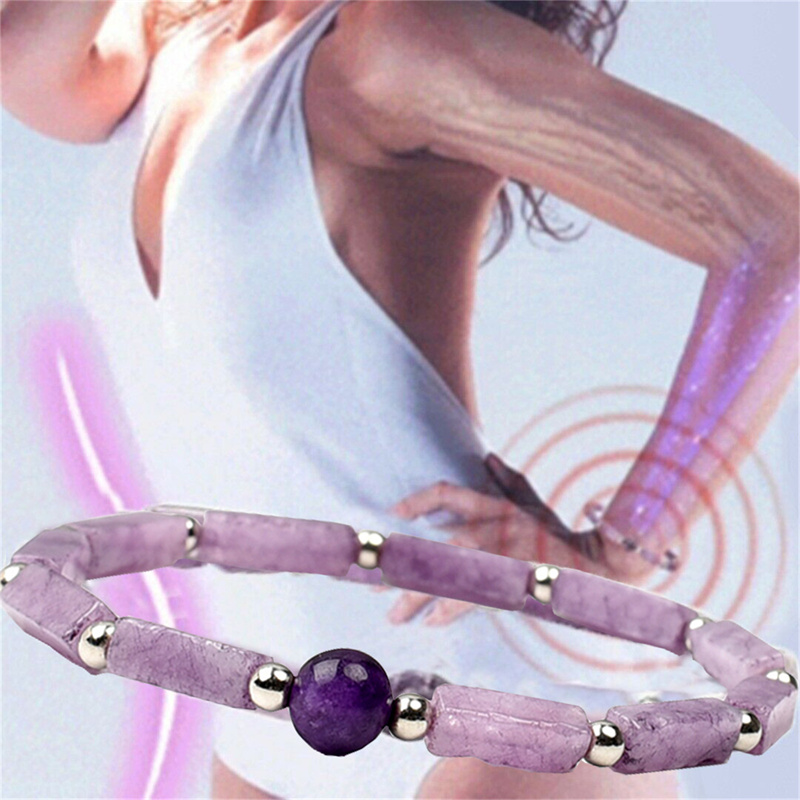 1Pcs Amethyst Body-purify Slim - Coordinates Bracelet ulasan dan harga
