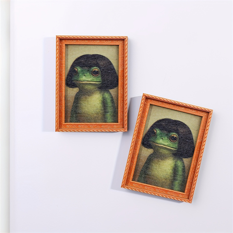Mini Wooden Photo Frame Frog F - Engraved Wood Frame ulasan dan harga